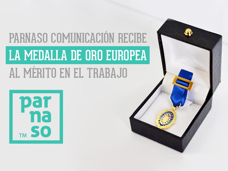 Parnaso recibe la Medalla de Oro Europea al Mérito en el Trabajo - Parnaso
