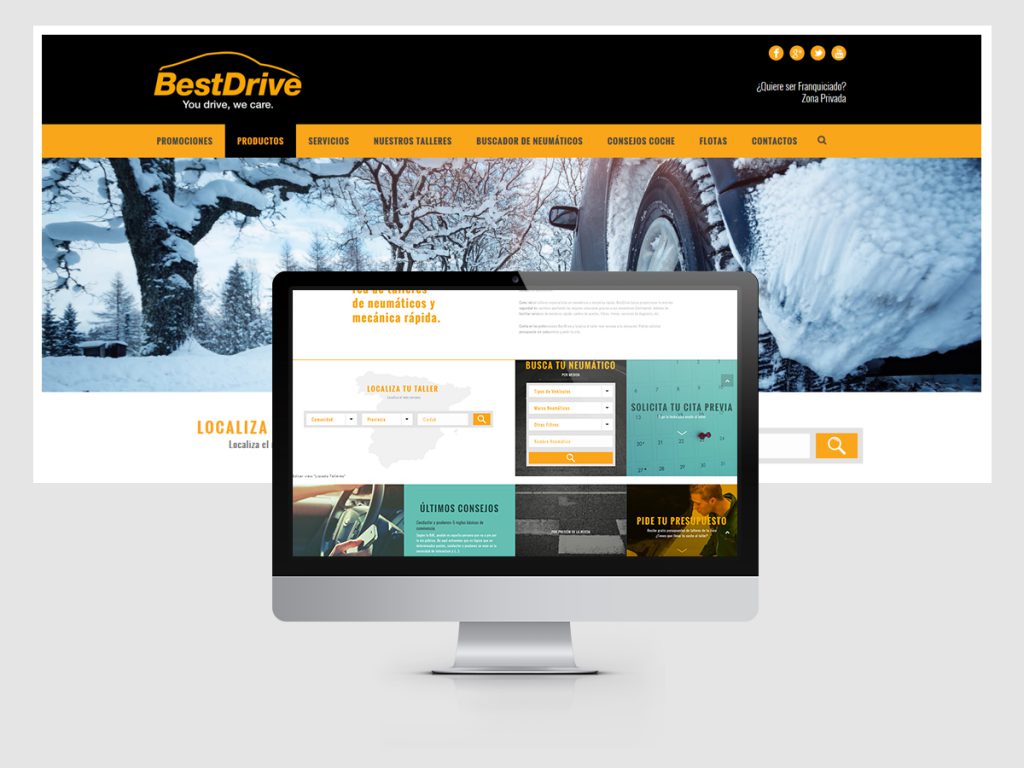 Diseño y programación web para BestDrive España - Parnaso