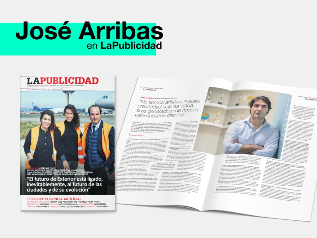 Entrevista a José Arribas León, CEO de Parnaso, en La Publicidad - Parnaso