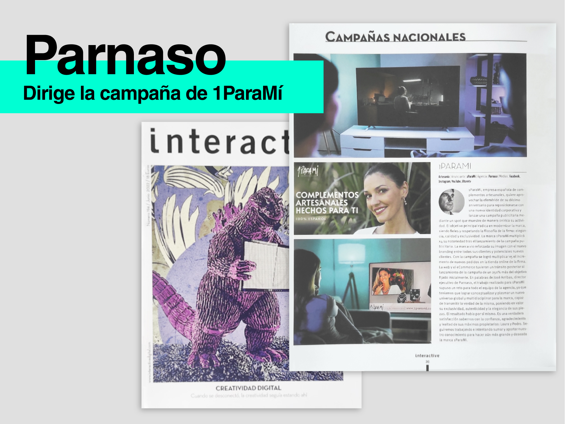 Parnaso dirige la campaña de 1ParaMí - Parnaso