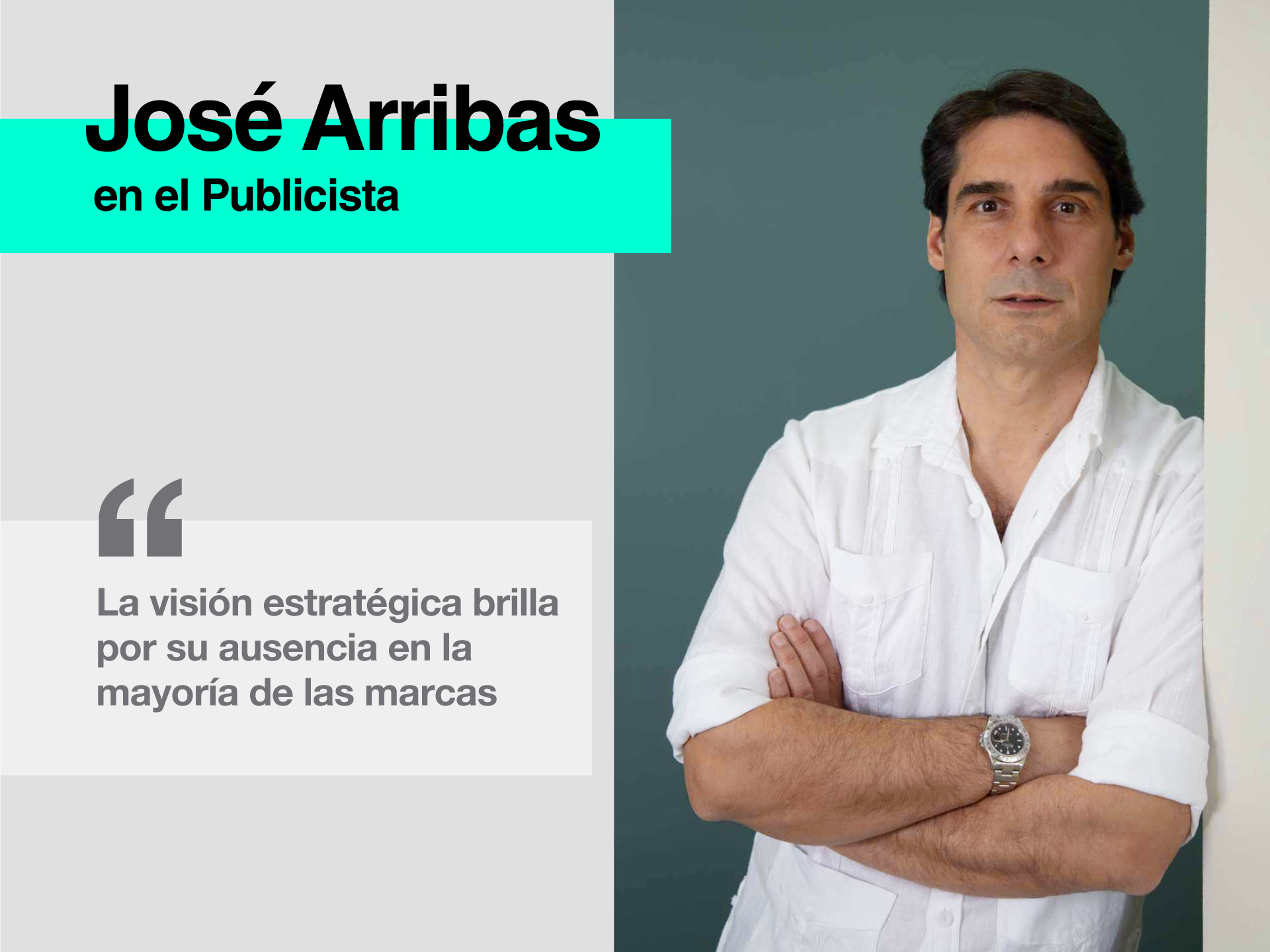 Entrevista a José Arribas en El Publicista - Parnaso