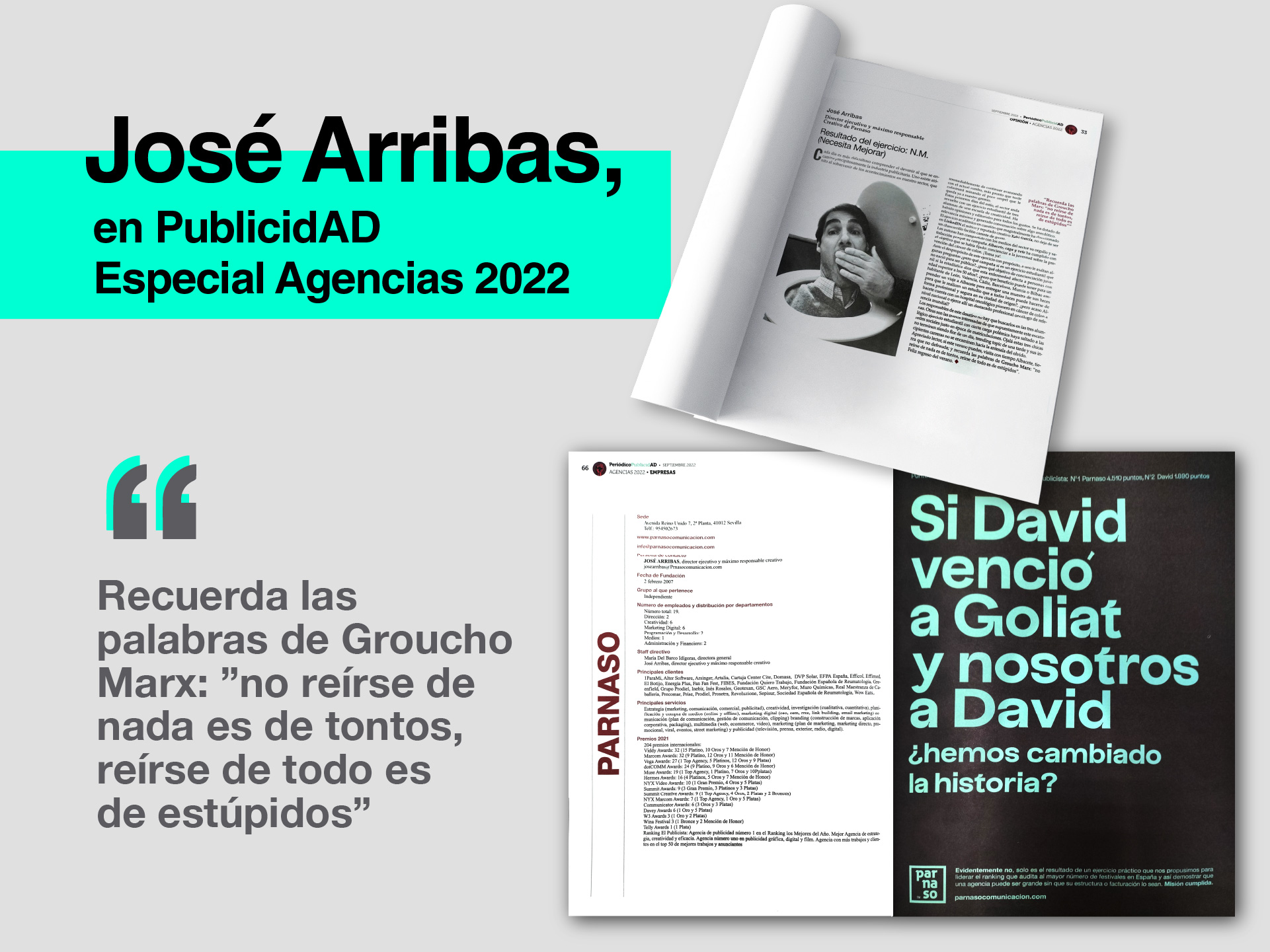 José Arribas en el Especial Agencias 2022 de PublicidAD - Parnaso
